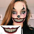 thumbnail image 3 of Piezas de maquillaje de zombi para Halloween, cicatrices falsas de terror, heridas sangrientas, tatuajes temporales de zombis para mujeres, hombres y niños, Cosplay de fiesta de Halloween, 10 Uds., 3 of 4