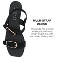 thumbnail image 6 of Journee Collection Womens Twylah Low Stacked Heel Sling Back Sandals, 6 of 6