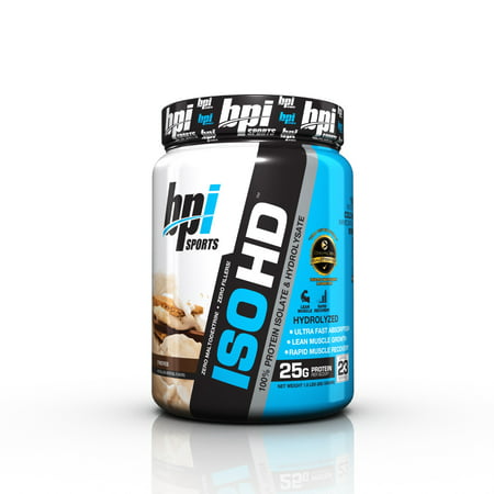 BPI Sports ISO HD 100% Protein Isolate & Hydrolysate, S'mores, 1.8 Lb