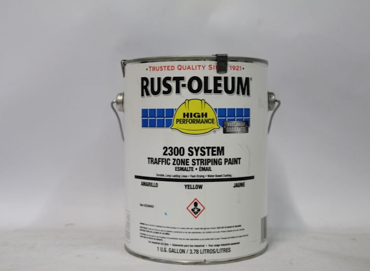 RustOleum 2300 System Traffic Zone Striping Paint, 1 Gallon Yellow