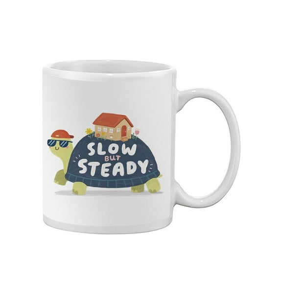 Slow But Steady Cool Turtle Art Mug - Image by Shutterstock,
