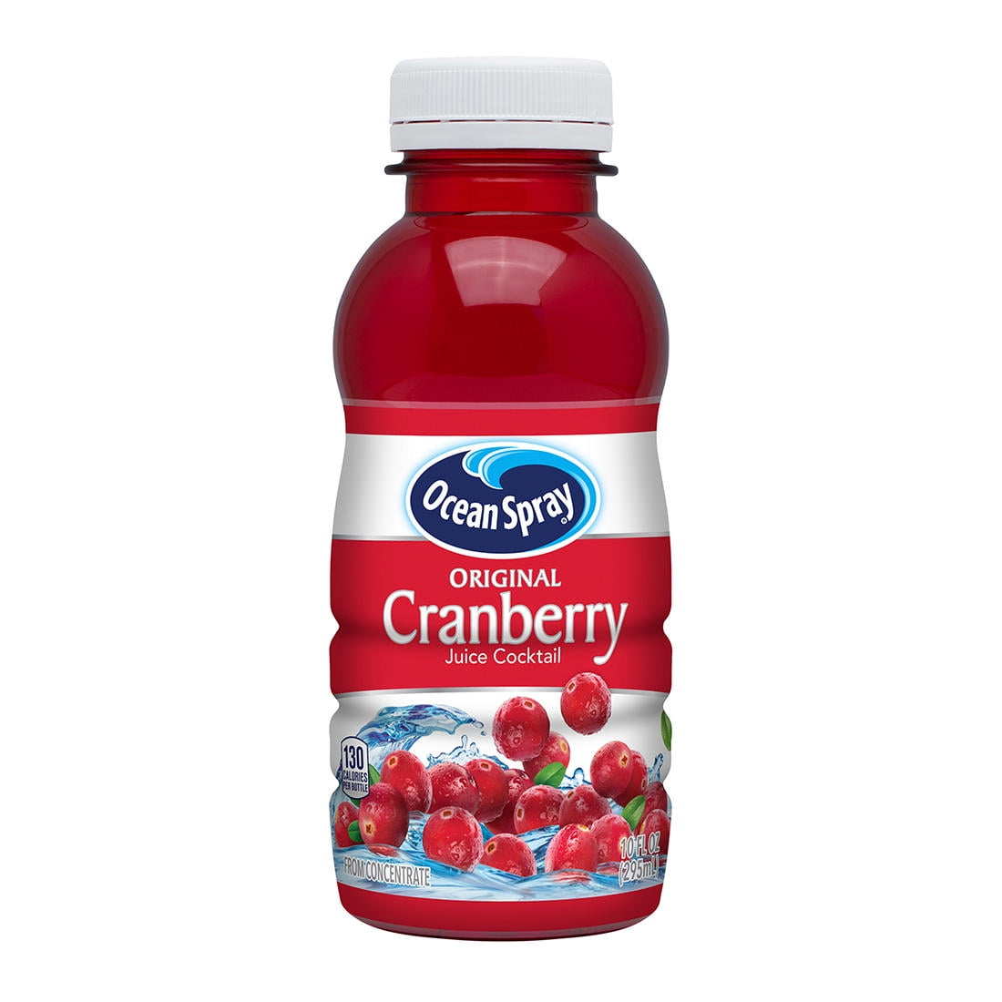 Ocean Spray GRR22002661 Cranberry Juice Cocktail, Cranberry, 10 oz Bottle - 24 Count