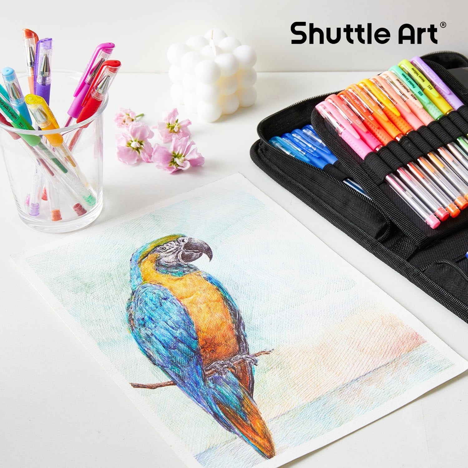 Shuttle Art 120 Pack Set 60 Colored Gel Pen with 60 Refills