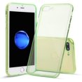 thumbnail image 1 of iPhone 7 Plus Case, [Crystal Clear] Case [Shock Absorption] Cover TPU Rubber Gel [Anti Scratch] Transparent Clear Back, Soft Silicone, Screen Raised Lip Protection, Impact Resistant, (Green), 1 of 6