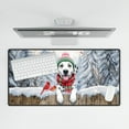 thumbnail image 4 of Playful Dalmatian Welcomes Winter Snowy Day with Cardinal Bird Desk Mat Full Keyboard Mouse Pad Dog Lover Large Mousepad - 2017, 4 of 5