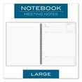 thumbnail image 5 of Wirebound Guided Meeting Notes Notebook, 1 Subject, Meeting-Minutes/notes Format, Dark Gray Cover, 11 X 8.25, 80 Sheets | Bundle of 5 Each, 5 of 5