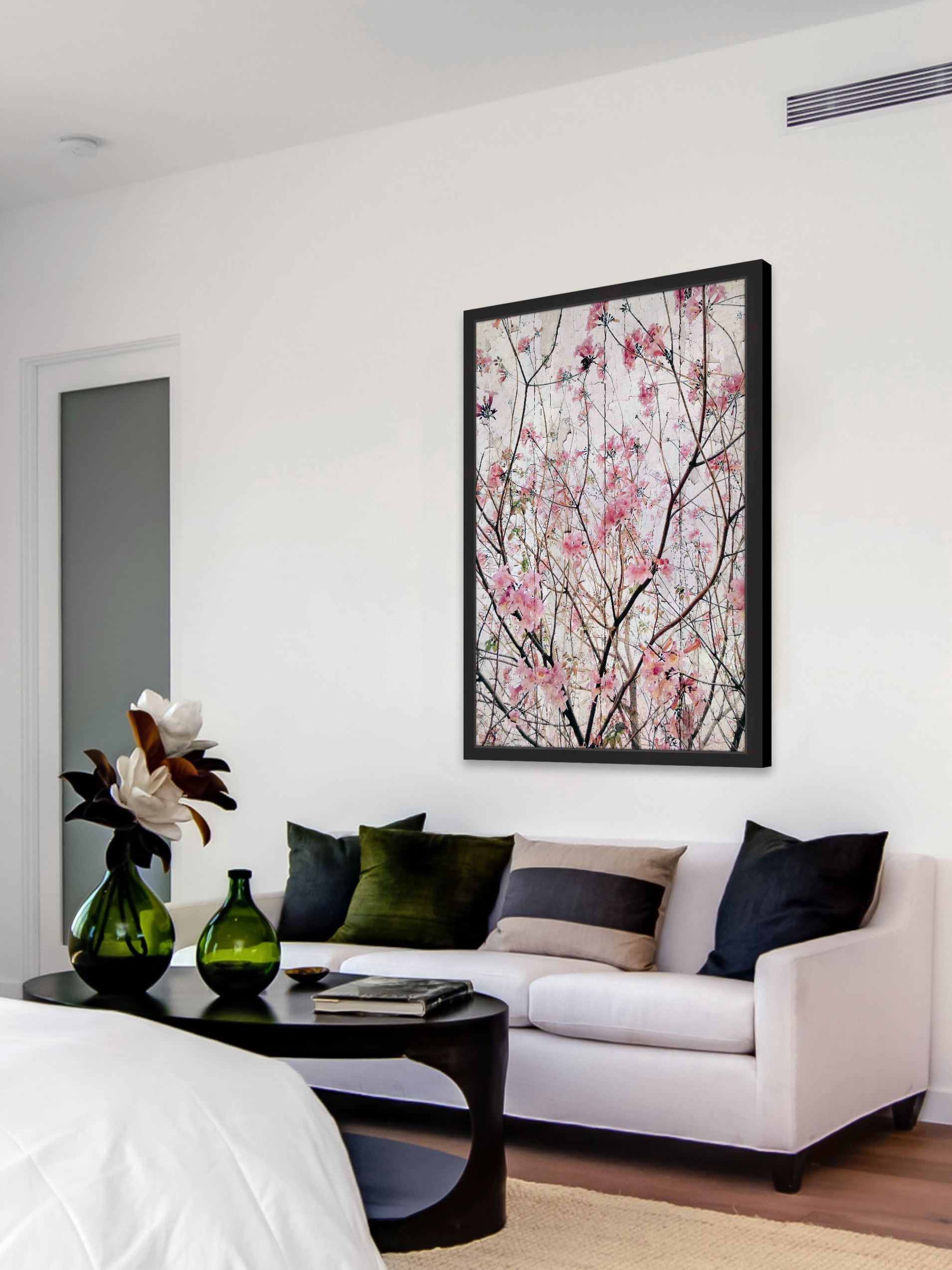 "Pink Blossoms" Framed Painting Print