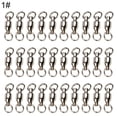 thumbnail image 7 of Opolski 30Pcs Stainless Steel Fishing Swivels Ball Bearing Rolling Rings Hook Connector, 7 of 7