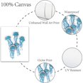 thumbnail image 3 of 4pcs Funny Watercolor Ocean Life Art Print Set Sea Marine Life Print Canvas Wall Art Poster Jellyfish Octopus Hairtail DIY, 3 of 7