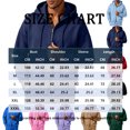 thumbnail image 3 of Mens Hoodies Zip Up With Pocket Sweatshirt Long Sleeve Double Zipper Drawstring Casual Trendy Versatile Jacket For Fall Winter, 3 of 6