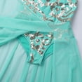 thumbnail image 6 of Alvivi Kids Girls Floral Sequins Tank Leotard Maxi Skirt Lyrical Dance Dress 6-14, 6 of 7
