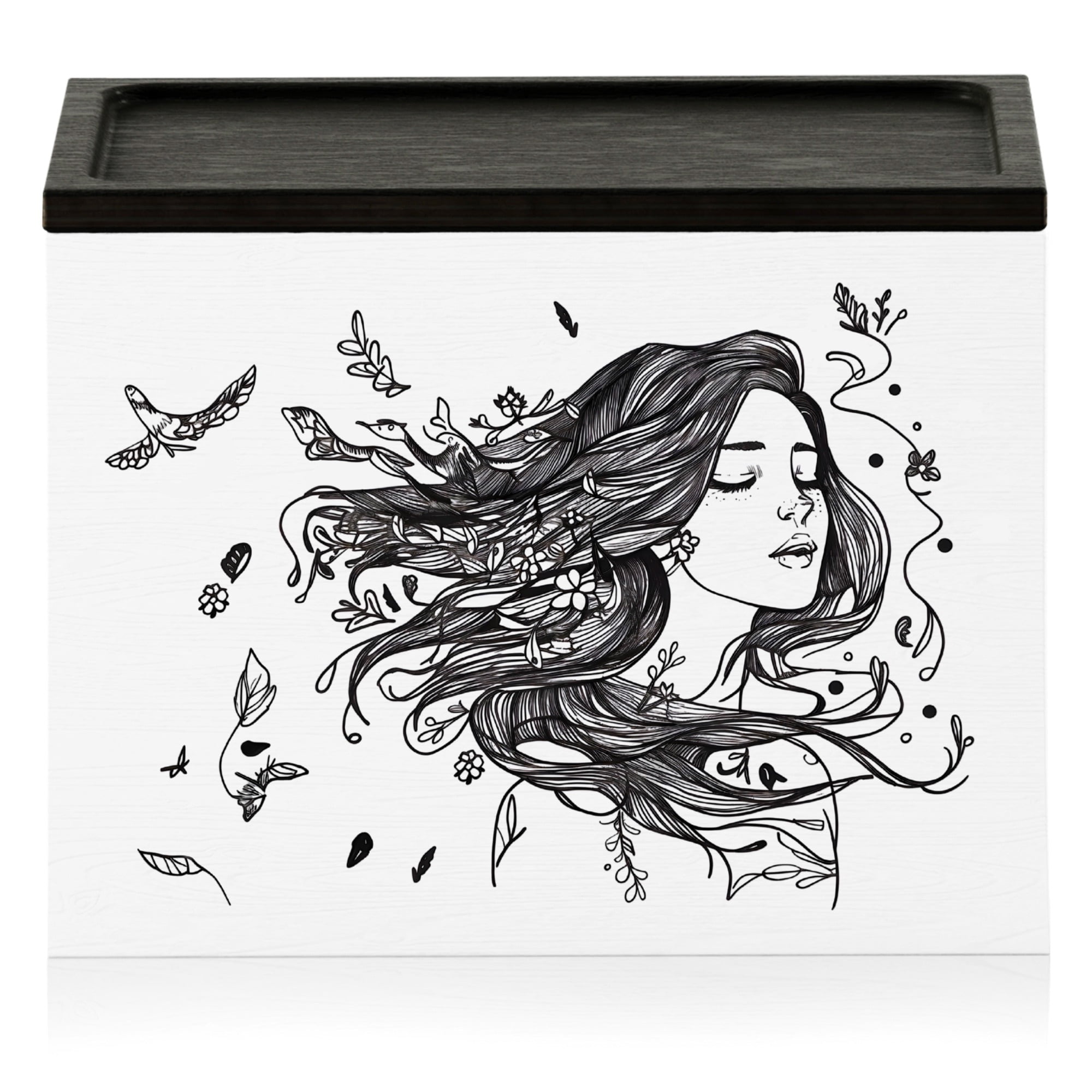 HOTCAN Discreet Tampon Holder for Bathroom with Vanity Tray Lid, Tampon