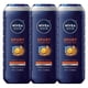 thumbnail image 1 of NIVEA MEN Sport Body Wash, Pack of 3, 1 of 11