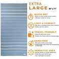 thumbnail image 2 of Evelynen Turkish Beach Towels Oversized 39x71 (Set of 2) Teal, 2 of 5