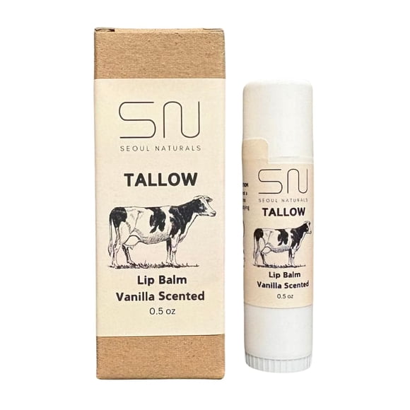 Bálsamo labial de sebo de Seoul Naturals con sabor a vainilla k beauty 0.5 oz