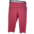 thumbnail image 2 of Ideology Womens Malaga Pink High-Rise Side-Pocket Cropped Leggings Size XL $39, 2 of 7