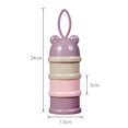 thumbnail image 2 of Dispensador de fórmula, apilable, portátil, dispensador de leche en polvo para bebés y niños y contenedor de almacenamiento de refrigerios, 2 of 5