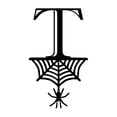 thumbnail image 3 of Spider Halloween Decoration Hang Tag Set with 26 Iron Letters 5.3 cm x 9 cm, Black Rope Included, 3 of 4