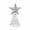 Silver, variant on Yhmxh 4th of July Festive Glitter Tree Topper Star - Red White Blue Tree Topper Star for Independence Day, Tree Star Ornaments Decorative for Christmas & Valentine's Day Decor (Silver)