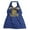 navy/gold, variant on - Little Girls Halter Top 17243-3 (navy)