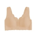 thumbnail image 3 of Gymayou Women Front Closure Seamless Minimizer Bra for Large Bust Padded Wireless Gathered Beauty Back Lingerie ront Snap Comfort Underwear Khaki M, 3 of 4