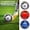 blue, variant on Standard Size 5 Soccer Ball,Soccer Ball Official for Adult Youths,Official Outside Sport Soccer Ball Machine Stitched Ball for Game Training Practice,Youth Soccer Players