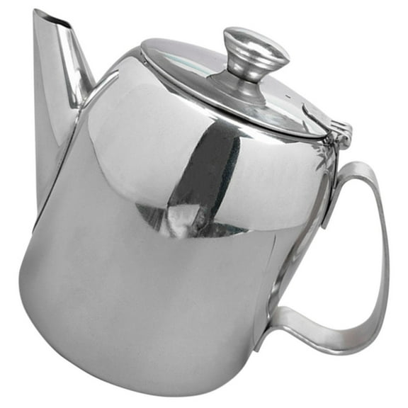 LMTODLFG Stainless Steel Camping Coffee Pot - Portable Percolator with Leakproof Lid & Foldable Handle for Stovetop/Backpacking | 304-Grade