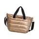 thumbnail image 4 of Bolso bandolera acolchado, elegante y portátil, para mujer, ideal para vacaciones y fiestas. Champán, 4 of 7