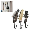 thumbnail image 1 of Ganchos de 3 piezas ganchos de pared decorativos de carga de 25 kg forma de guitarra gancho de pared de resina ambiental para sala de estar del pasillo, 1 of 7