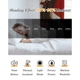thumbnail image 5 of Japanese Style Blackout Curtains for Bedroom/Living Room, Thermal Insulated Kitchen Curtains, Modern Cranes Cherry Flower Wave Brown Grommet Darkening Window Treatment Drapes 52"x72"x2, 5 of 8
