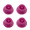 Purple with White Number, variant on LOOKSEVEN 4 PCS Left Handed Top Hat Guitar Speed Control Knobs–Volume Tone SG Les Paul-White with Gold Number