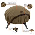 thumbnail image 2 of Classic Accessories Hickory 60 Inch Outdoor Polyester Fire Pit Cover, Mahogany, 2 of 7