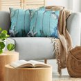 thumbnail image 5 of Ambesonne Vintage Throw Pillow Cover 2 Pack, Nautical Ocean Scenery, 24", Turquoise Navy Blue, 5 of 5