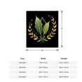 thumbnail image 5 of Durable Soft & Warm Flannel Blanket - Cozy Design with Intricate Leaf Patterns Perfect for Sofa Travel Bed & Chair, 5 of 7