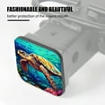 thumbnail image 3 of Hitch Cover Fits For 2-Inch Hitch,Sea Turtle Swimming In The Ocean On Colorful Coral Reef Backgroundrubber Trailer Hitch Cover Tube Plug Insert,Car Exterior Accessories, Receiver Tube Hitch Plug, 3 of 5