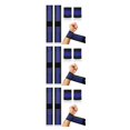 thumbnail image 2 of relayinert 4pcs Polyurethane Adjustable Fit Elastic Wrist Wraps Sports Protection At Best Suitable For All 3Set, 2 of 6