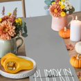 thumbnail image 4 of Fall Pumpkin Cotton Linen Table Runner, Washable Table Runners for Kitchen, Dining Room, Holiday, Home Party Table Decor, 13x48 Inches, 4 of 9