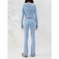 thumbnail image 2 of Women's Two Piece Outfits Sweater Sets Long Sleeve Pullover and Drawstring Pants Lounge Sets, 2 of 6