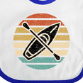 thumbnail image 4 of Inktastic Kayaking Retro Kayak Boating Boys or Girls Baby Bib, 4 of 4