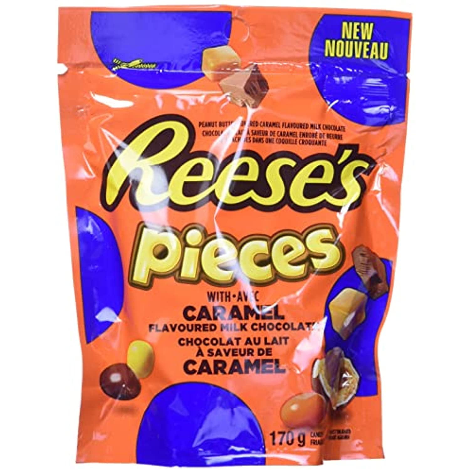 Reeses Pieces With Caramel Flavoured Chocolate Candy - Walmart.com