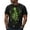 Green, variant on Mens Halloween T Shirt Skeleton Print Short Sleeve Crew Neck Tee Casual Loose Fit Fall Tops