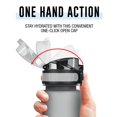 thumbnail image 5 of OHMY FIT Tritan Sports Water Bottle 30 oz, Magnetic Strap Fast Flow Straw, Silicone Carrier Holder Handle Accessory, 1 Click Open Sports Flip Top, Leak Proof Lid on Wide Mouth, BPA Free, 5 of 9