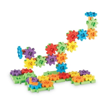 Learning Resources Gears! Gears! Gears! - 60 Pieces, Boys and Girls Ages 3 , STEM, Building Toy For Toddlers