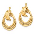 thumbnail image 2 of 14k Polished Fancy Earring Jackets T760, 2 of 2