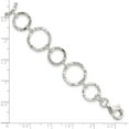thumbnail image 5 of Sterling Silver Bracelet Made In India qg2293-7.5, 5 of 5