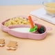 thumbnail image 4 of Juego de platos divididos de silicona para niños pequeños con forma de conejo, plato infantil, plato para niños, plato para bebés, plato de silicona, plato dividido, plato de silicona para, 4 of 7