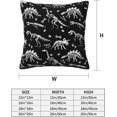 thumbnail image 2 of Dinosaur Throw Pillow Covers Soft Square Cushion Pillowcase Set of 2 for Sofa Couch Home Decor 18 X 18 in, 2 of 6