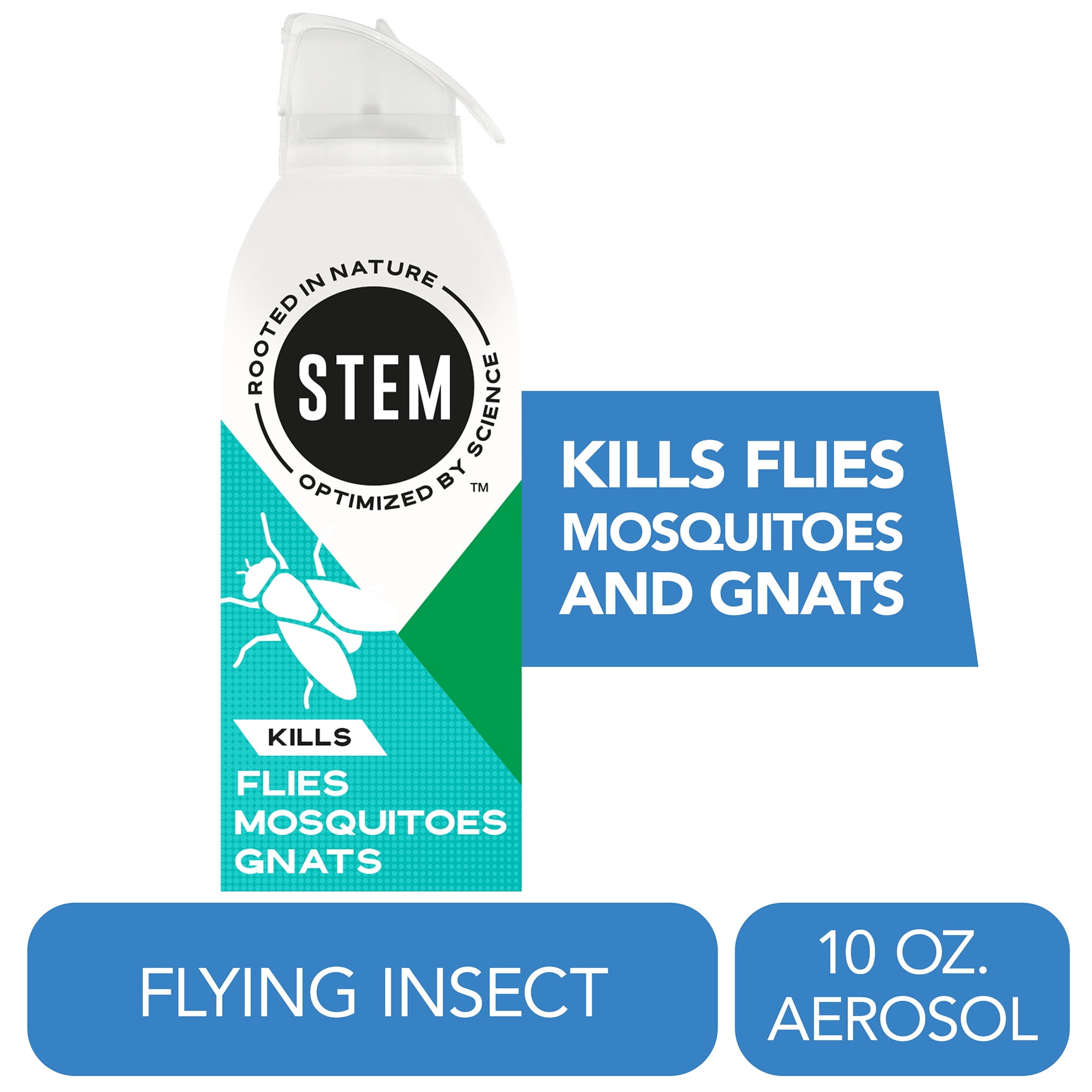 (3 pack) STEM Kills Indoor and Outdoor Flies Mosquitoes and Gnats Insect Killer Bug Spray, 10 oz