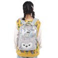 thumbnail image 3 of Lindo patrón de dibujos animados lentejuelas mochila ajustable correa de hombro bolso bolso para niños gris, 3 of 9