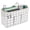 Black Lattice, variant on Bedside Storage Caddy Organizer for Headboards and Bunk Beds, Hanging Organizer Bag with Hooks for Phones, Magazines, Tablets, and More – Dorm Room Storage Solution